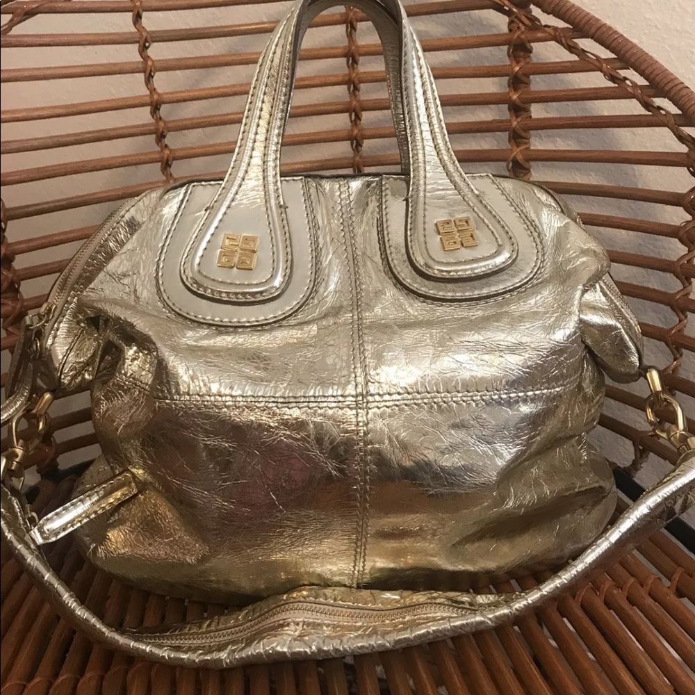 Givenchy Nightingale metallic gold handbag